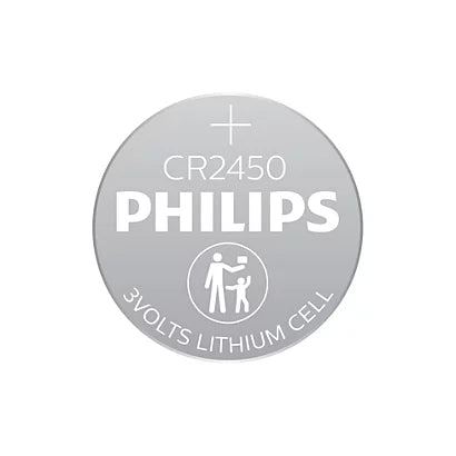2x Philips CR2450 3V Lithium Coin Cell Battery DL2450 for Watches Remotes