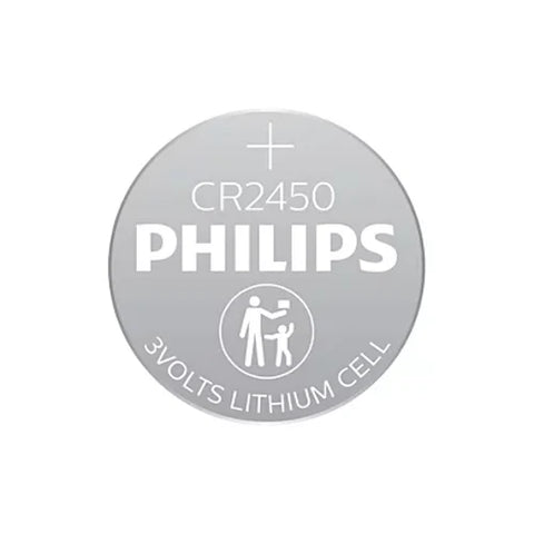 2x Philips CR2450 3V Lithium Coin Cell Battery DL2450 for Watches Remotes