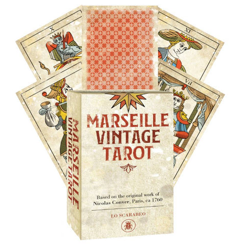 Lo Scarabeo Marseille Vintage Tarot Deck 78 Cards with Guidebook