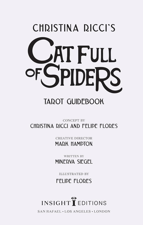 Christina Ricci's Cat Full of Spiders Tarot Deck and Guidebook Insight Editions