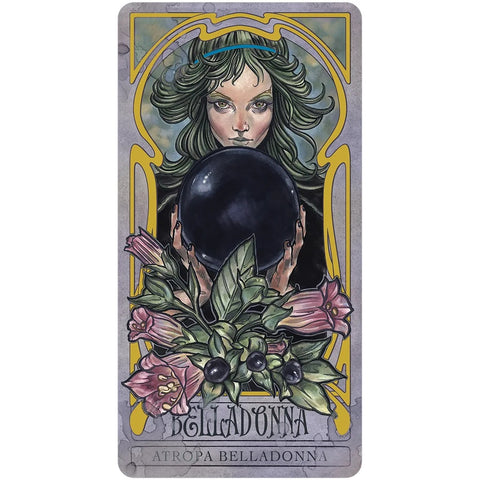 Lady Stirling's Wicked Garden Oracle Deck 32 Cards & Guidebook Gold Foil