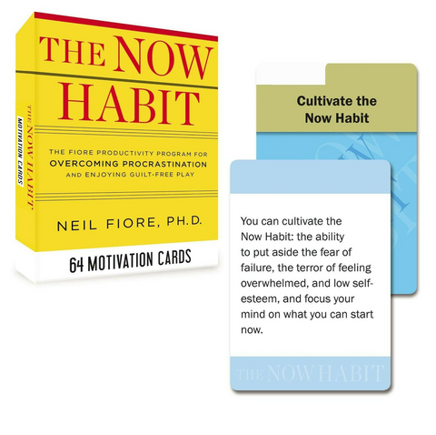 The Now Habit 64 Motivation Cards Deck by Neil Fiore Overcoming Procrastination