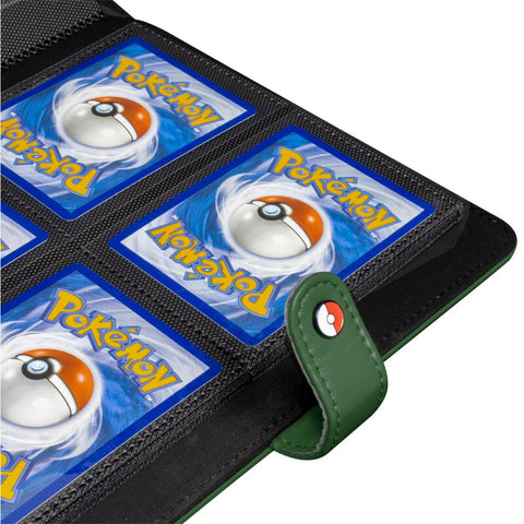 Premium Green 4-Pocket Snap Binder for Pokémon Ultra Pro