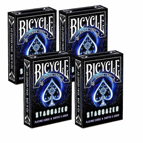4x Bicycle Stargazer Poker Playing Cards Decks Black Hole Design Sealed