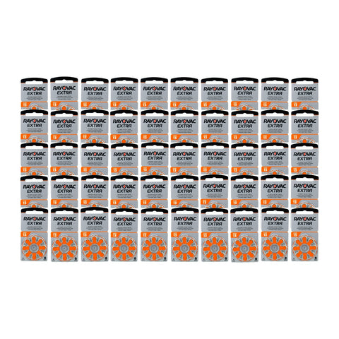 400x Rayovac Extra Size 13 PR48 Hearing Aid Batteries 1.45V Zinc Air