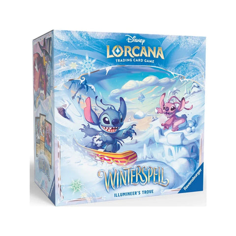 Disney Lorcana Winterspell Illumineer’s Trove Box with 8 Booster Packs
