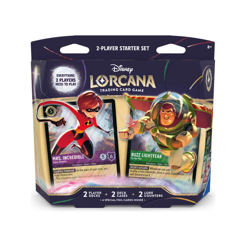 Disney Lorcana Wilds Unknown 2-Player Starter Set EN TCG Card Game