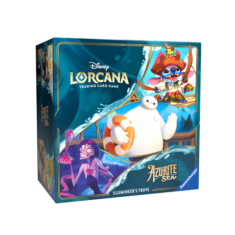 Disney Lorcana Azurite Sea Illumineer's Trove Box 8 Booster Packs TCG