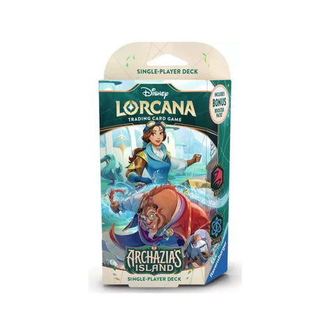 Disney Lorcana Archazia’s Island Emerald Sapphire 60-Card Starter Deck
