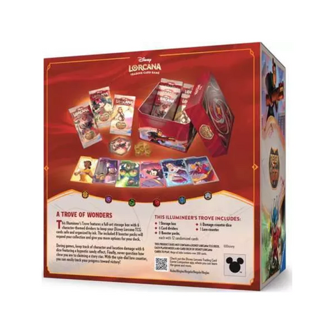 Disney Lorcana Reign of Jafar Illumineer’s Trove Box, 8 Boosters & Dice