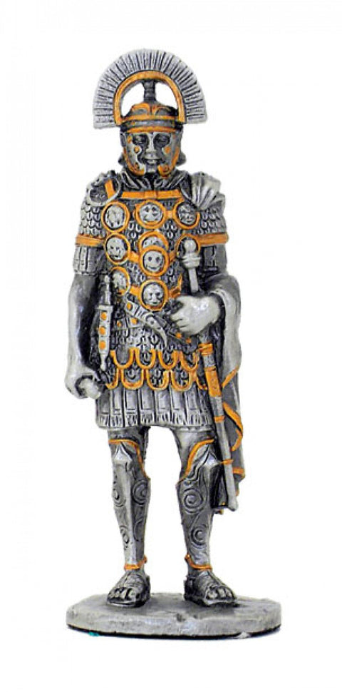 Italfama Roman Soldier Pewter Figurine, Hand-Painted, 11cm, Made in Italy