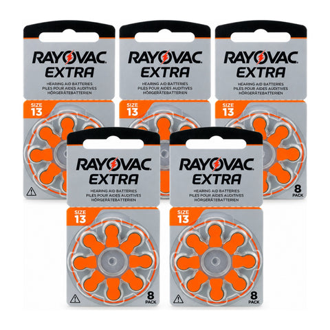 40x Rayovac Extra Size 13 PR48 Hearing Aid Batteries 1.45V Zinc Air