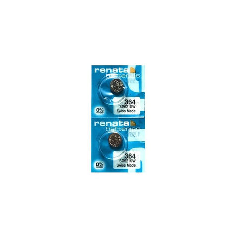 5x Renata 364 SR621SW Silver Oxide 1.55V Watch Batteries Swiss Made