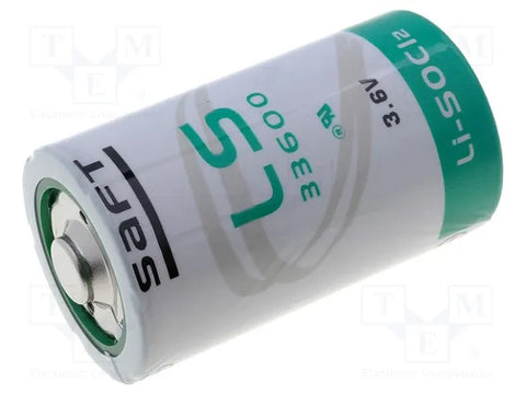 Saft LS33600 3.6V Li-SOCl2 D Cell 17Ah ER34615 Replacement Battery