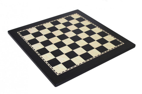 Italfama Ebony-Style Wooden Chess Board 50x50cm, 5cm Squares, Made in Italy