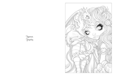 Dragonling Coloring Book Blue Angel