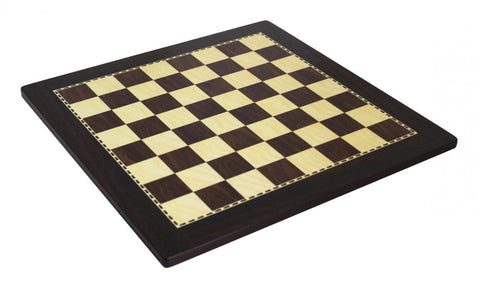 Italfama Walnut Wooden Chess Board 50x50cm, 5cm Squares, Italy
