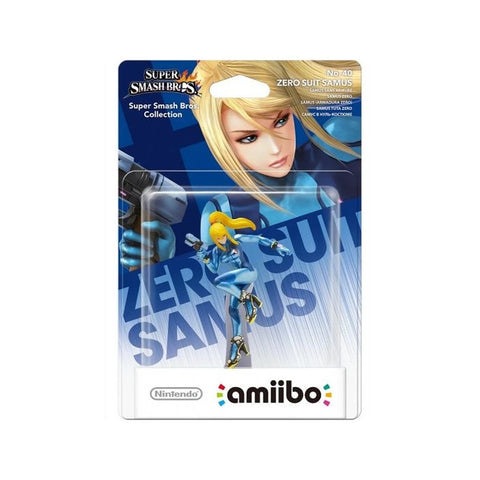 Nintendo amiibo Zero Suit Samus Super Smash Bros Figure for Switch/Wii U