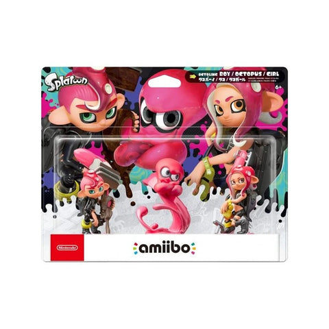 Nintendo amiibo Splatoon Octoling 3-Pack Figure Set for Switch & 3DS
