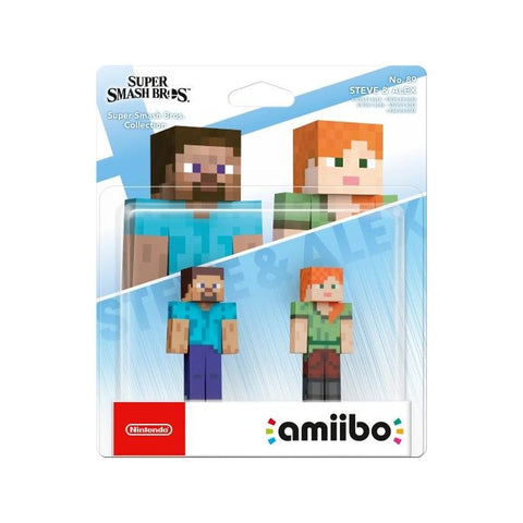Nintendo amiibo Smash Steve & Alex Figures Super Smash Bros Collection