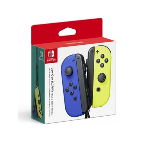 Nintendo Switch Joy-Con Controller Pair Blue & Neon Yellow Original