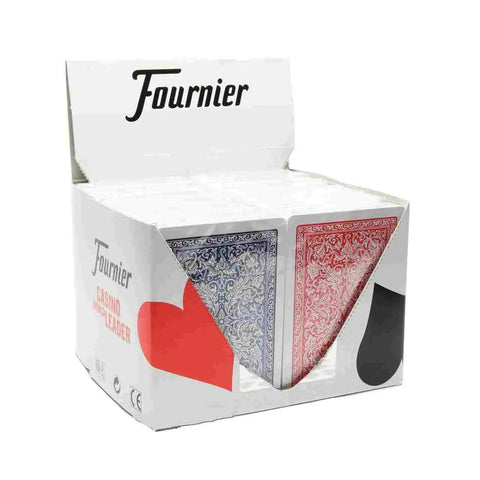 12x Bulk Fournier 2818 Plastic Poker Playing Cards Decks Jumbo Red/Blue