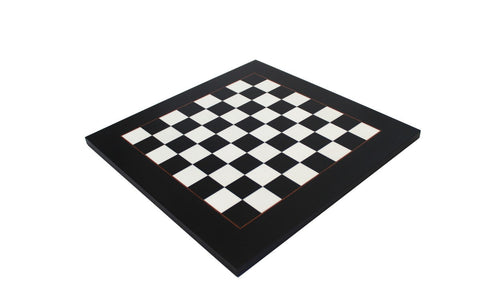 Italfama Wooden Chess Board 42cm, 4cm Squares, Black White, Made in Italy