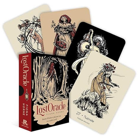 Lost Oracle Cards Deck by Rockpool, 36 Card Divination Set with Guidebook