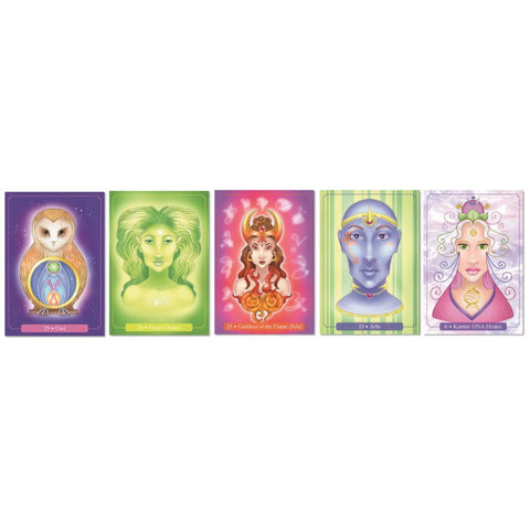 Light Language Oracle Cards Deck by Chloe Metcalf with Guidebook, 52 Cards