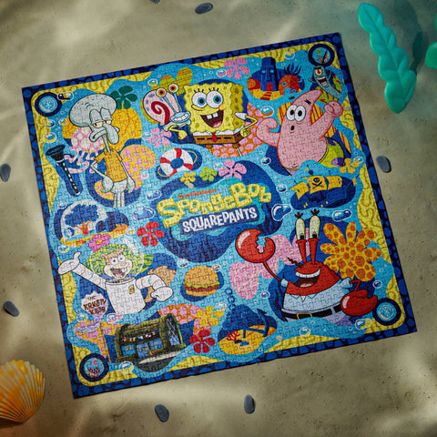 Theory11 SpongeBob SquarePants 1000-Piece Jigsaw Puzzle Bikini Bottom 65cm New Sealed