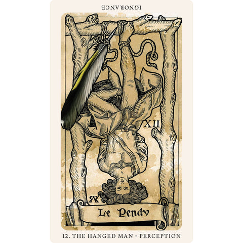 The Medieval Feathers Tarot Cards Deck Alejandro R. Rozan Blue Angel Tmft23