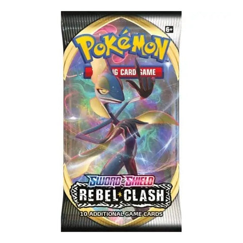 Pokemon TCG Sword & Shield Rebel Clash Booster Pack 10 Cards Sealed