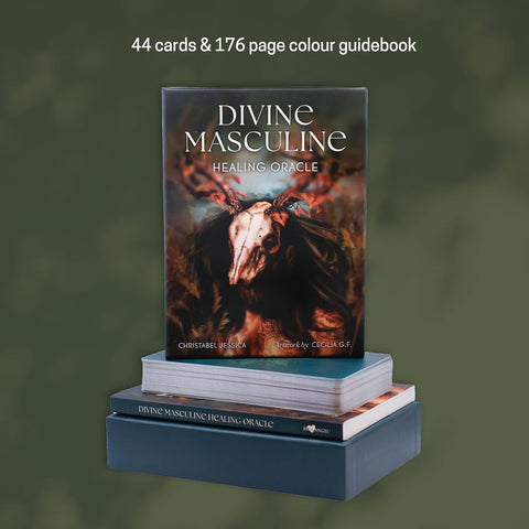 Divine Masculine Healing Oracle Cards 44-Card Deck & Guidebook Blue Angel
