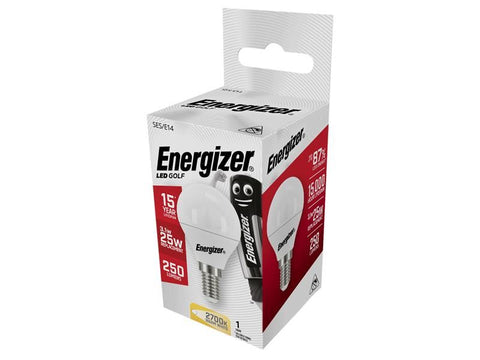 Energizer E14 LED Golf Ball Bulb 3.1W 25W Warm White 2700K 250lm