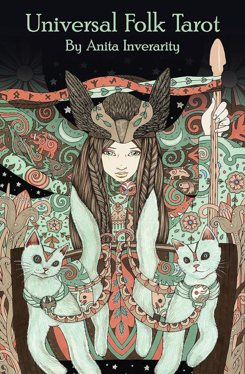 Universal Folk Tarot Cards Deck & Guidebook Healing US Games Systems