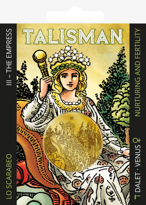 Tarot Empress Talisman Coin Nordic Gold Nurturing Fertility Lo Scarabeo