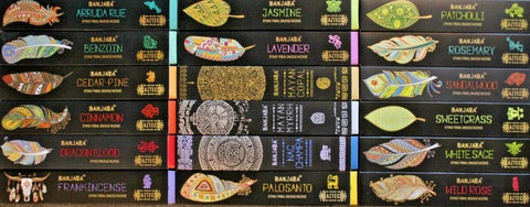 Banjara Palo Santo Tribal Smudge Incense Sticks, 10 Pack, Made in Nepal