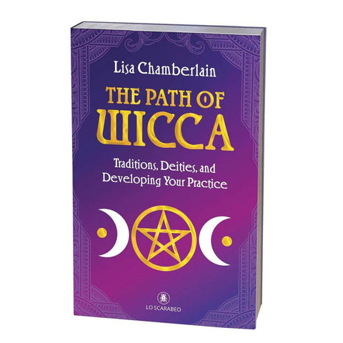 The Path of Wicca by Lisa Chamberlain Beginner Guide Book Lo Scarabeo