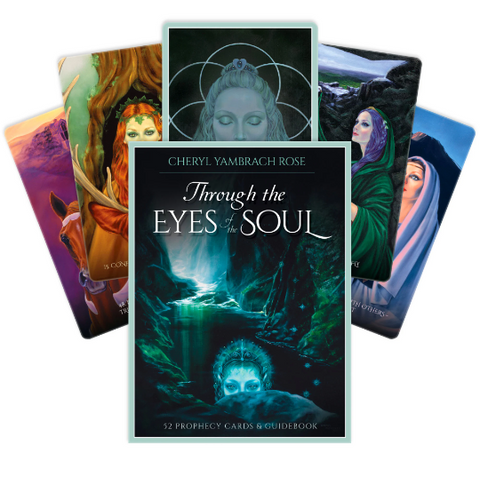 Through The Eyes Of The Soul Oracle Cards Deck Blue Angel Esoteric Rose NEW