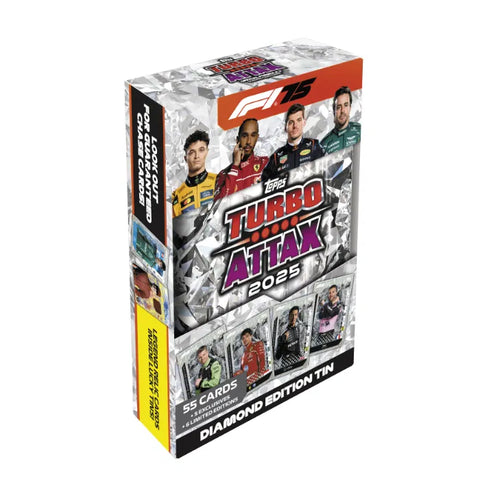Topps F1 Turbo Attax 2025: Diamond Mega Tin 66 Cards/6 Limited Edition