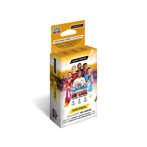 Topps Match Attax 25/26 UEFA UCL Eco Pack 36 Cards Star Boy & Graduates LE
