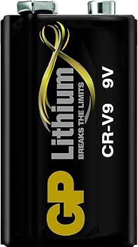 GP Lithium 9V Battery 800mAh Long Life Smoke Alarm Remote Power