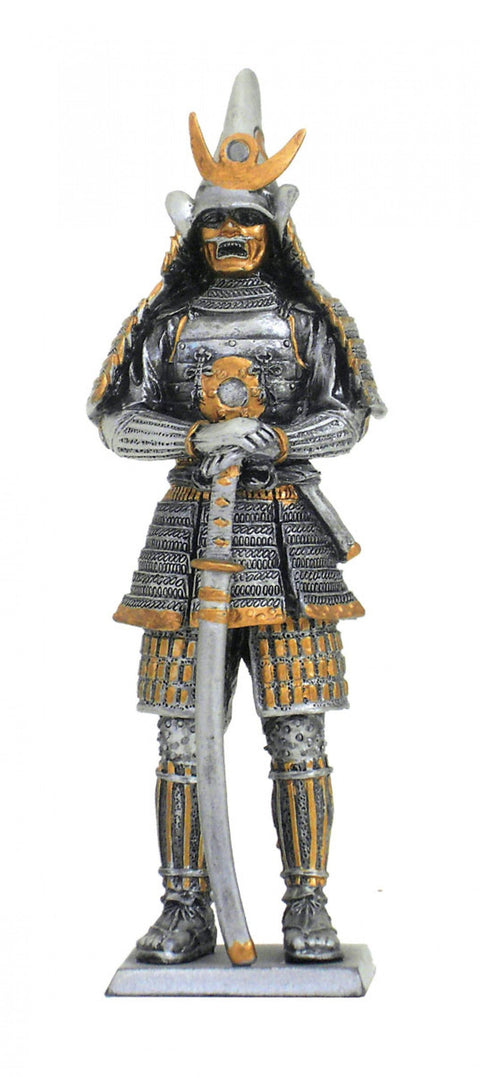 Italfama Samurai Pewter Figurine, Hand-Painted, 12cm, Made in Italy