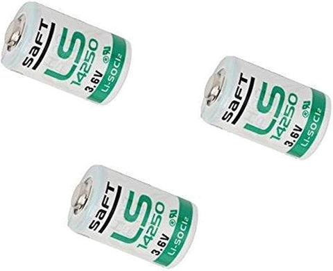 3x SAFT LS14250 1/2AA 3.6V Li-SOCl2 Lithium Battery Cell France
