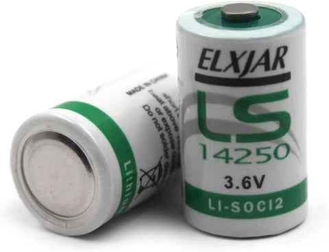 Saft LS14250 1/2 AA 3.6V Lithium Battery Li-SOCl2 14250 Cell Primary