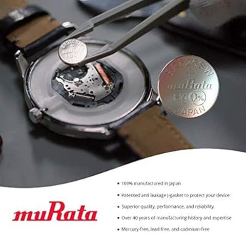 10x Murata 319 SR527SW Silver Oxide 1.55V Watch Batteries