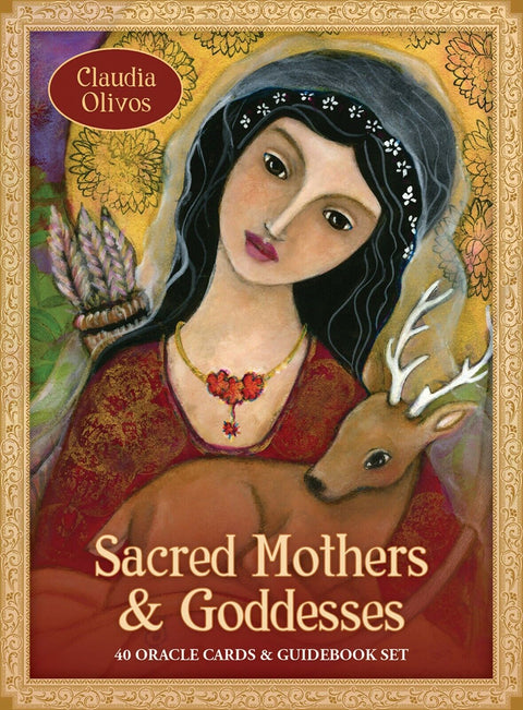 Sacred Mothers And Goddesses Oracle Cards Deck And Book Set Blue Angel With Bag