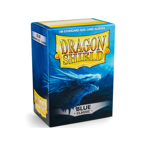 Dragon Shield Classic Blue Card Sleeves Standard Size 100ct Smooth Gloss
