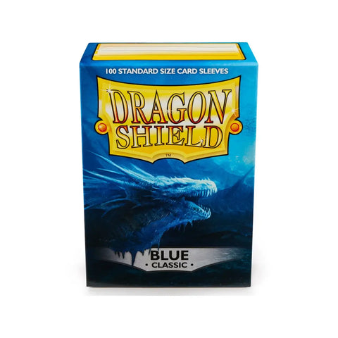 Dragon Shield Classic Blue Card Sleeves Standard Size 100ct Smooth Gloss