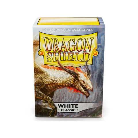 Dragon Shield Classic White Card Sleeves 100ct Glossy Standard Size